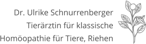 Dr. Ulrike Schnurrenberger Tierärztin für klassische Homöopathie für Tiere, Riehen